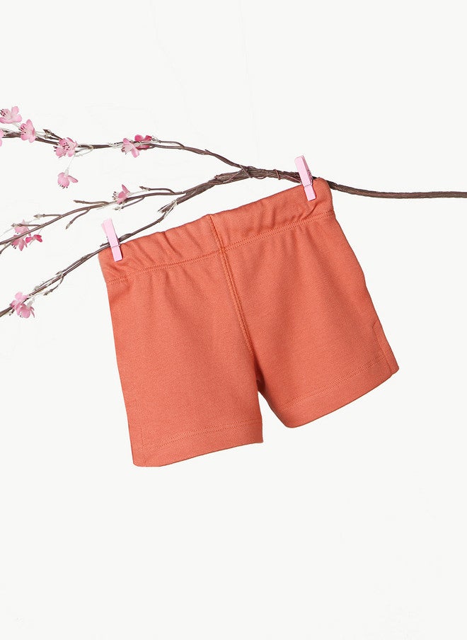 BONTOTS Infant Boys Be Happy Printed Organic Cotton Shorts - Image 3